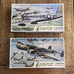Airfix Craft Master 1/72 Scale Planes Me-110 Messerschmitt And P-47D Thunderbolt